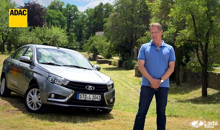 Тест-драйв Лада Веста в Германии (оценка ADAC - удовлетворительно)