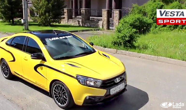 Первое видео серийного седана Лада Веста Спорт
