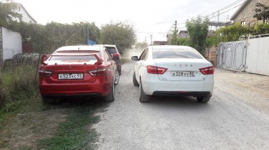 спойлер на Лада Веста седан