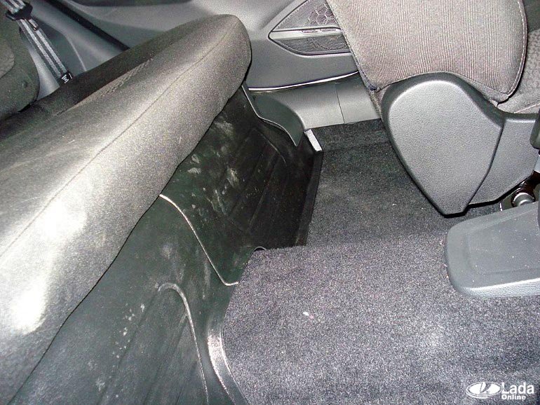 Про накладки на ковролин заднего сиденья Лада Веста