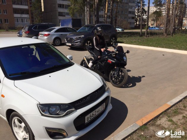 Гибкие светодиодные ДХО на Лада Калина 2