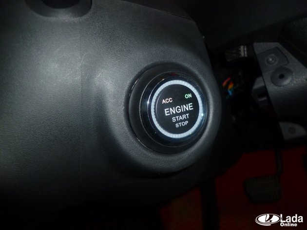 Установка кнопки старт/стоп на Весту