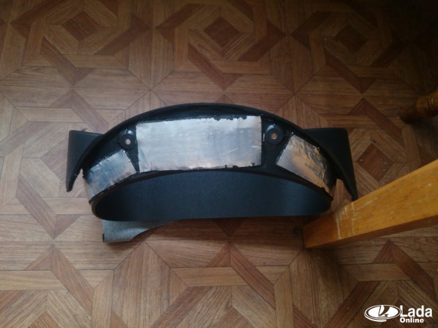 как сделать шумоизоляцию панели (торпедо) на Лада Гранта