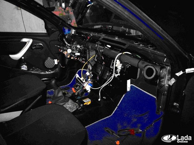 Шумоизоляция торпедо Лада Ларгус