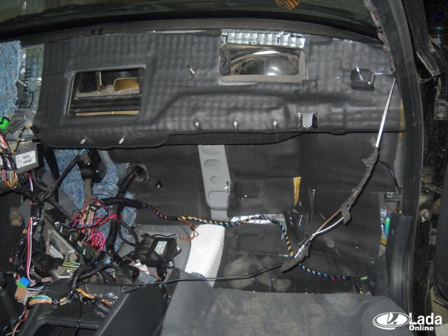 Шумоизоляция торпедо Лада Приора