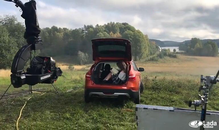 Как снимали рекламу Lada Vesta SW «Скажи жизни да»
