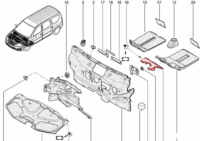 шумоизоляция в районе КО renault
