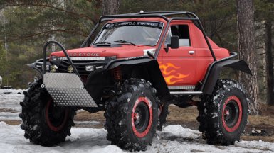 Из LADA 4x4 сделали квадрокар (экстремальный внедорожник)