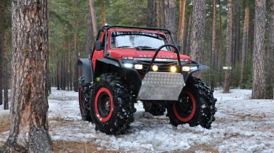 Из LADA 4x4 сделали квадрокар (экстремальный внедорожник)