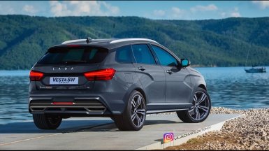 Виртуальный тюнинг Lada Vesta SW Cross в Photoshop