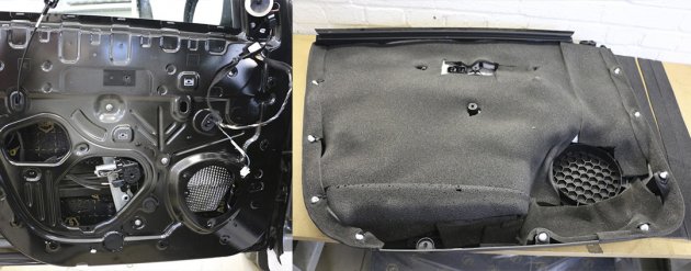 Шумоизоляция дверей Lada XRAY