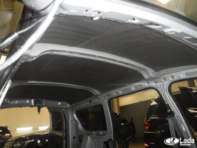 Шумоизоляция потолка Лада Ларгус