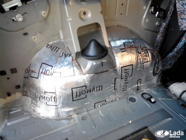Шумоизоляция багажника Лада Ларгус: