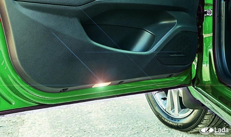 подсветка в дверях xray