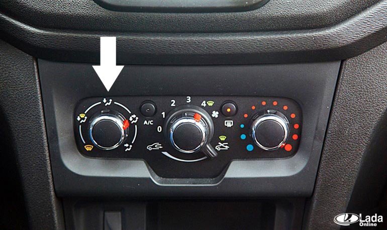 Если не поворачивается ручка переключения потоков воздуха на Lada XRAY Если не поворачивается ручка переключения потоков воздуха на Lada XRAY
