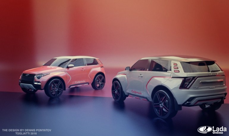 Фото нового поколения Lada 4x4 от дизайнера Дениса Понятова