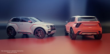 Фото нового поколения Lada 4x4 от дизайнера Дениса Понятова