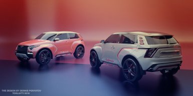 Фото нового поколения Lada 4x4 от дизайнера Дениса Понятова