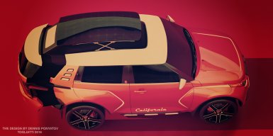 Фото нового поколения Lada 4x4 от дизайнера Дениса Понятова