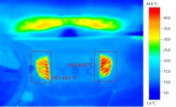 Термография Lada Vesta салон