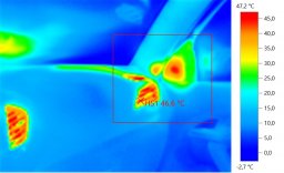 Термография Lada Vesta салон