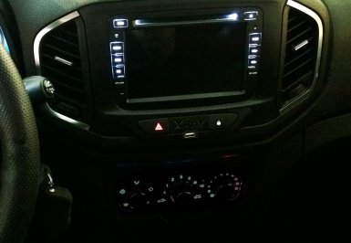 штатная подсветка блока отопителя Lada XRAY