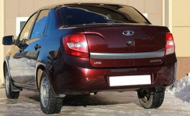 Обзор молдинга крышки багажника для седана LADA Granta