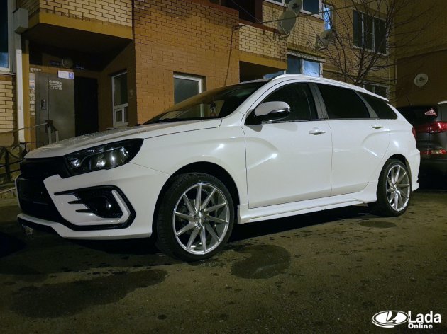 Обвес юрол на Lada Vesta SW: