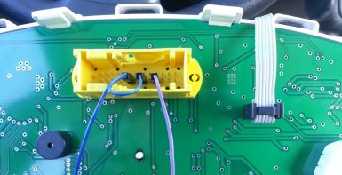 подключения программатора к панели приборов Лада Гранта/Калина