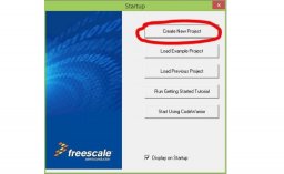 выбрать «Создать новый проект»