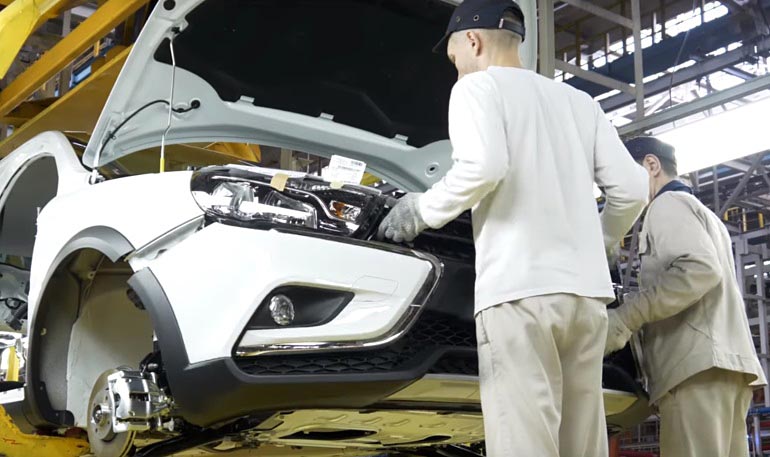 АВТОВАЗ показал производство LADA Vesta Cross на видео