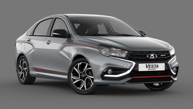 Серийная Lada Vesta Спорт - заниженная подвеска и форсированный мотор