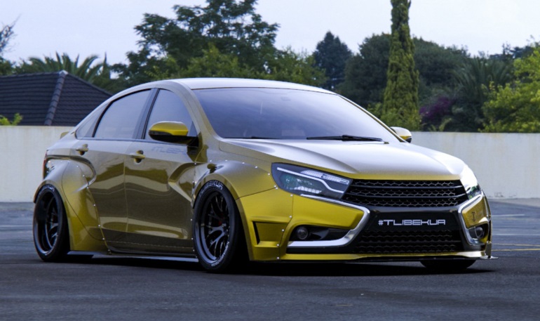 Дизайнеры показали виртуальный тюнинг Lada Vesta