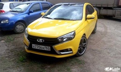 Шпионские фото и видео Lada Vesta Sport