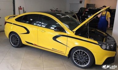 Шпионские фото и видео Lada Vesta Sport