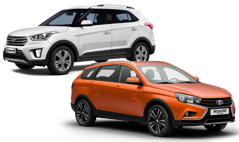 Сравнительный обзор Lada Vesta SW Cross и Hyundai Creta