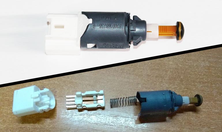 Как отремонтировать датчик положения педали тормоза на LADA Как отремонтировать датчик положения педали тормоза на LADA