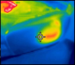 Фото Lada XRAY через тепловизор (как автомобиль держит тепло)
