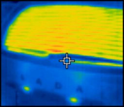 Фото Lada XRAY через тепловизор (как автомобиль держит тепло)