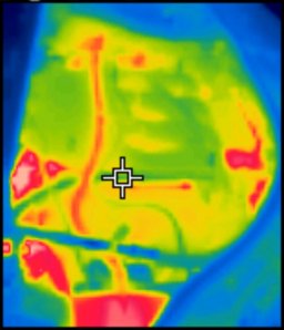 Фото Lada XRAY через тепловизор (как автомобиль держит тепло)