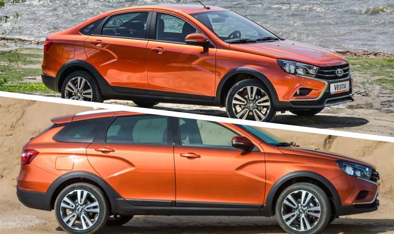 Статистика продаж Cross-версий Lada Vesta по итогам 2018 года
