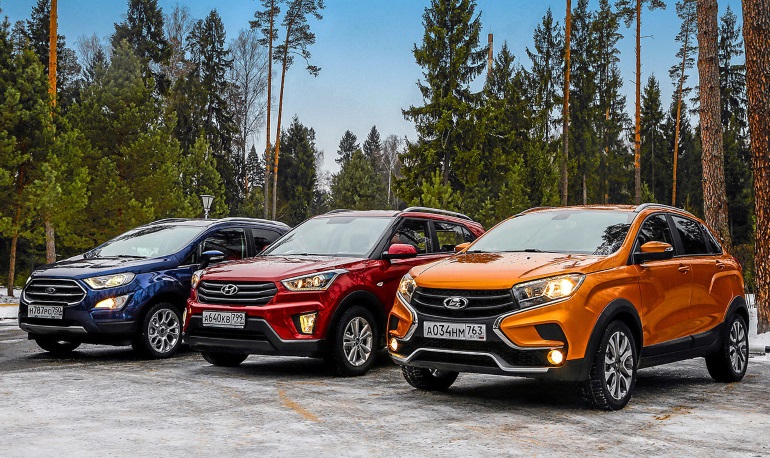 Сравнительный обзор Lada XRAY, Ford Ecosport и Hyundai Creta
