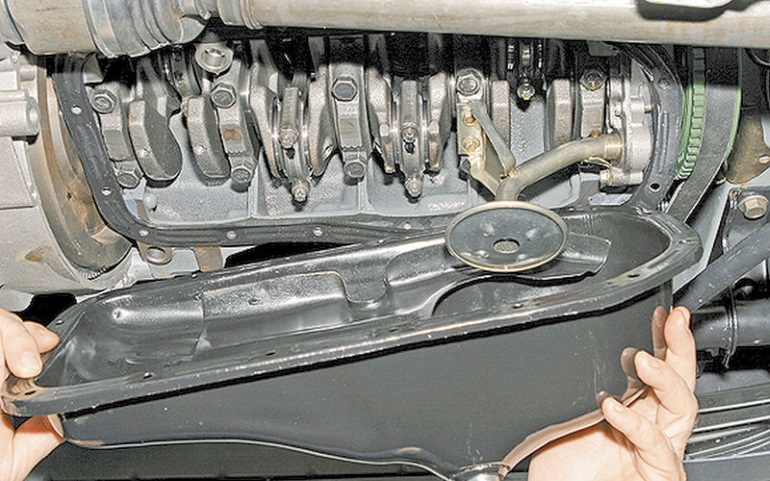 «жестяной» поддон картера с мягкой прокладкой