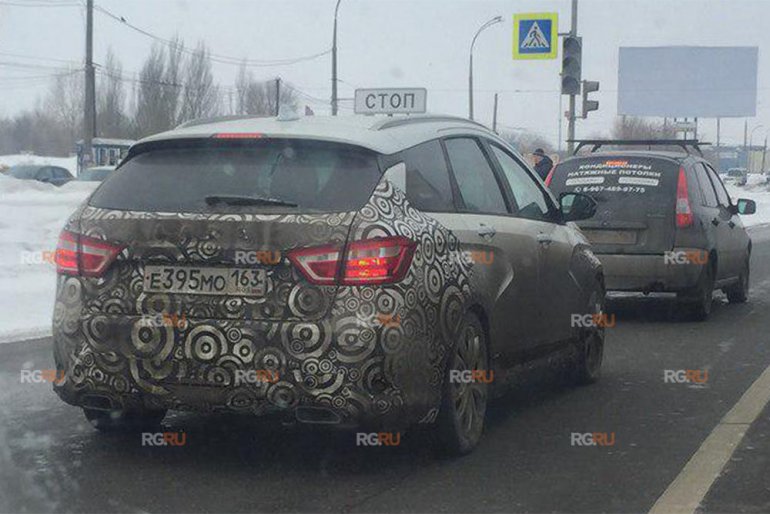 lada vesta sw sport проходит испытания