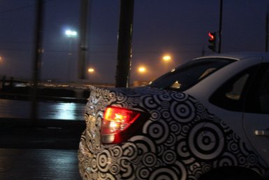 Первые шпионские фото и видео Lada Granta FL Sport