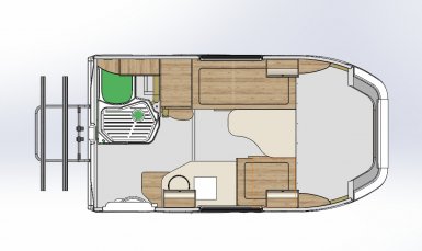 Lada Granta FL автодом, схема день