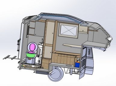 Lada Granta FL автодом, схема По левому борту