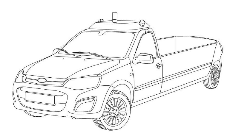На базе Lada Kalina сделали беспилотный катафалк