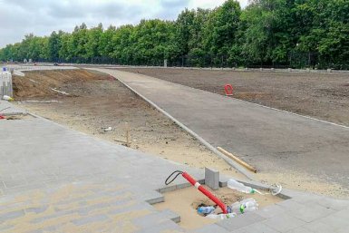 сквер в форме автомобиля