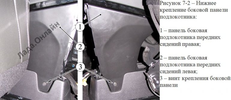Как снять штатный подлокотник Lada XRAY